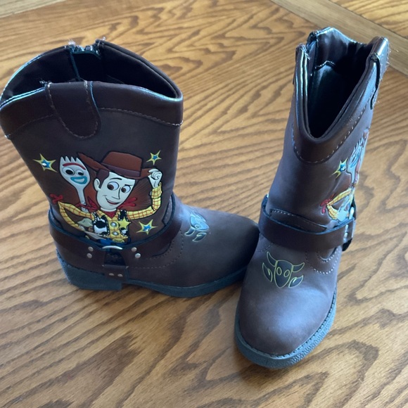 Disney Toy Story Woody/Forky Bullseye Western Boots, Little Kids Sz 7 - Picture 3 of 12